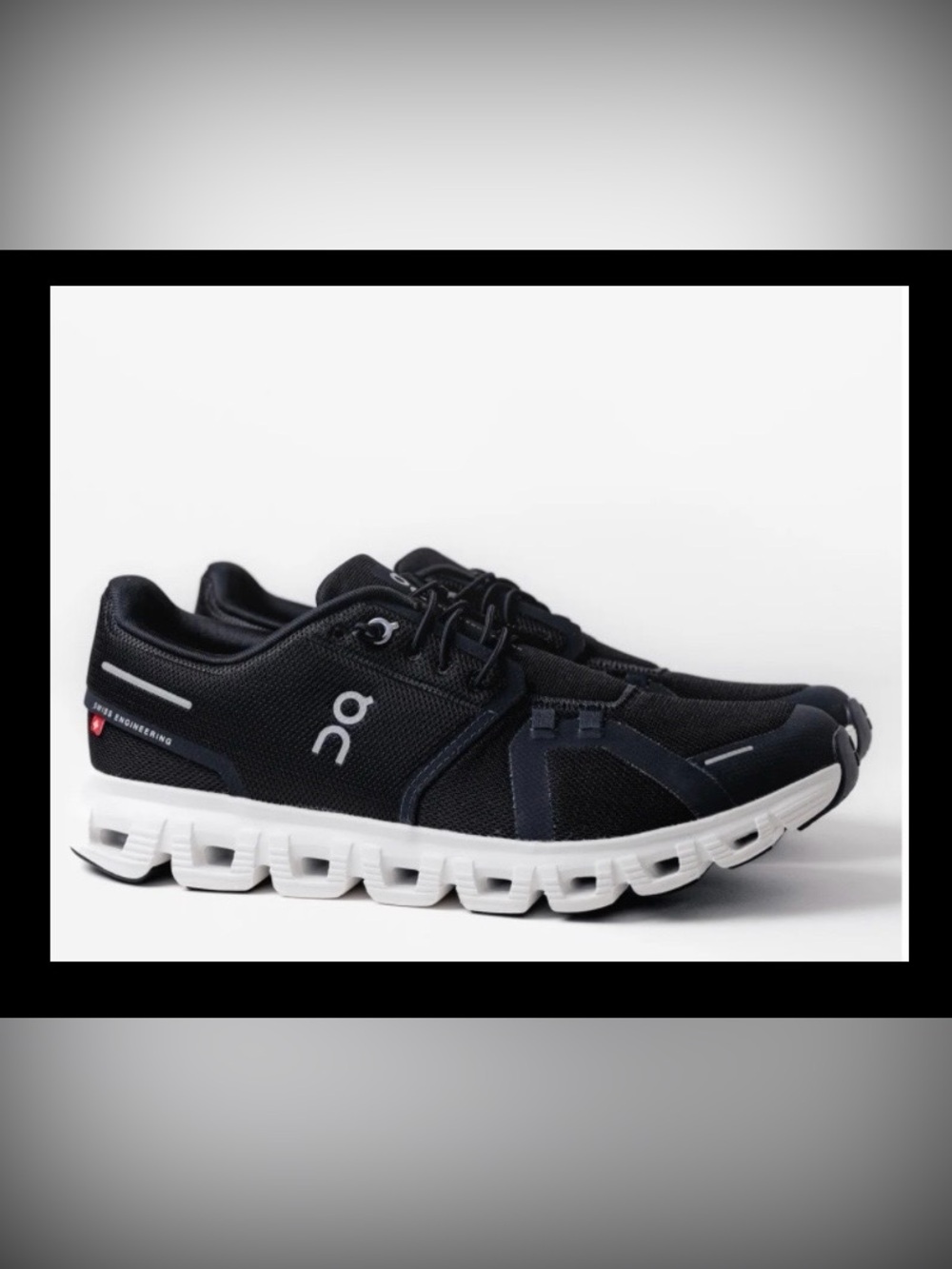 ON CLOUD 6 Black White Running Walking Sneakers Shoes-Mens 9 OR Womens 10.5